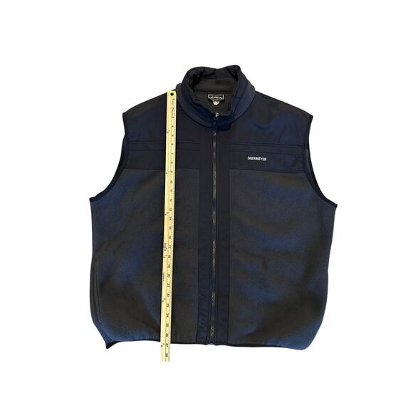 VTG Obermeyer Mens Navy Blue Fleece Vest Size XL Outdoor Layering Made in Canada - Picture 4 of 5